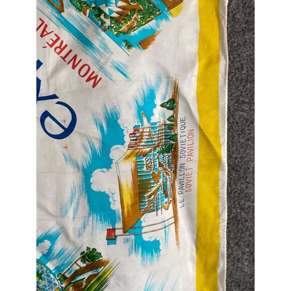 VTG Expo 67 Montreal Canada Souvenir Scarf Japan Women - Picture 7 of 11
